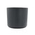 9.75in Wide Plastic Cylinder Pot - Black