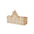 12in Long Victorian Gingerbread House with Hard Liner - White Natural