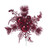 8in VP Ball Glitter Cedar Pine Fern Pick (Bag of 12) - Red
