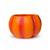 6.5in Wide Pumpkin Ceramic Pot - Matte Satin Orange