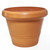 20in Wide Flared Rounded Rim Plastic Planter - Terracotta