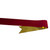 #40 Metallic Gold Back Velvet Ribbon (25yds) - Holiday Red