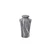 5.7in Tall Mimic Marble Ceramic Cong Bud Vase - Grey White