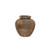7.28in Tall Ming Jin Textured Ceramic Vase - Rust
