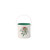 XCONT 4.75D 4.75H HOLLY MISTLETOE CYL POT W PVC LINER WHITE GREEN RED