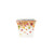 6in Fall Flared Square Harvest Pot - Red/Orange/Gold
