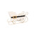 XCONT 14L 6W 5H SANTA BELT  SLEIGH W PVC LINER WHITE BLACK GOLD