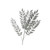27.5in Long Glitter Ruscus Spray x5 (Bag of 6) - Silver