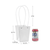 6.1in Tall Pretty Bag, Water Resistant (Bag of 6) - White