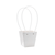 5in Tall Pretty Bag, Water Resistant (Bag of 6) - White