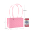 8.66in Long Diamond Pretty Bag, Water Resistant (Bag of 6) - Pink
