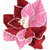 20in Long Poinsettia Spray - Red Pink White