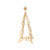 24.5in Tall Christmas Tree Cutout With Star Topper