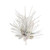 18in Snowy Aspen Pine Spray With Pinecones - White Green