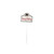 17in Metal Happy Holidays Pick - White Red Green