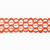 #9 Open Hex Weave  Ribbon - Wired Edge (20YD) - Orange