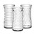 8.5in Tall Textured Clear Glass Vase (Assorted)