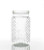 7in Tall Hobnail Jar Clear Glass Vase