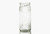 9in Tall Hobnail Jar Clear Glass Vase
