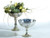 8in Wide Desiray Mercury Glass Compote Vase - Silver