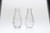 5.5in Tall Cafe Bud Glass Vase (Assorted)
