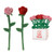 15in Tall Roses Plush  Red and Pink (Assorted)