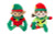 8in Tall Plush Elves - Boy & Girl (Assorted)