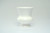 9.5in Tall Plastic Design Urn - White