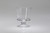 5.25in Tall Pedestal Clear Glass Vase