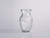 8in Tall Swirl Clear Glass Vase
