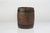 6.7in Tall Round Flower Barrel Wood Planter