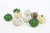 Fall Pumpkin Mix in Net Bag (Bag of 9) - Sage & White