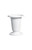 11in Tall Plastic Trumpet Urn - White