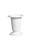 11in Tall Plastic Trumpet Urn - White