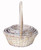 6.5-11in Long Woodchip Baskets - Whitewash (Set of 5)
