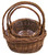 9-12.5in Wide Rustic Willow Baskets (Set of 3)