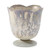 4.75in Wide Chelsea Glass Vase - White Marble