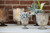4.75in Wide Chelsea Glass Vase - White Marble