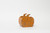 5.3in Long Fall Slat Pumpkin Tin Pot Cover - Distressed Orange