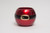 5.5in Wide Round Santa Belt Ceramic Pot - Red & Gold