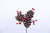 7in Long Faux White Tip Pine Cones & Berries Pick x3 (12pk) - Red Berries