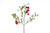 20in Frosted Eucalyptus Silver Dollar Leaf Spray with Red Pods