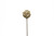 6cm Lata Ball on 18in Stem - Natural (5pk)