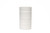4.4in Wide Crease Cylinder Ceramic Vase - Matte White