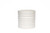 5.3in Wide Crease Cylinder Ceramic Pot - Matte White