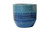 5.1in Wide Dakota Dot Ceramic Pot - Blue