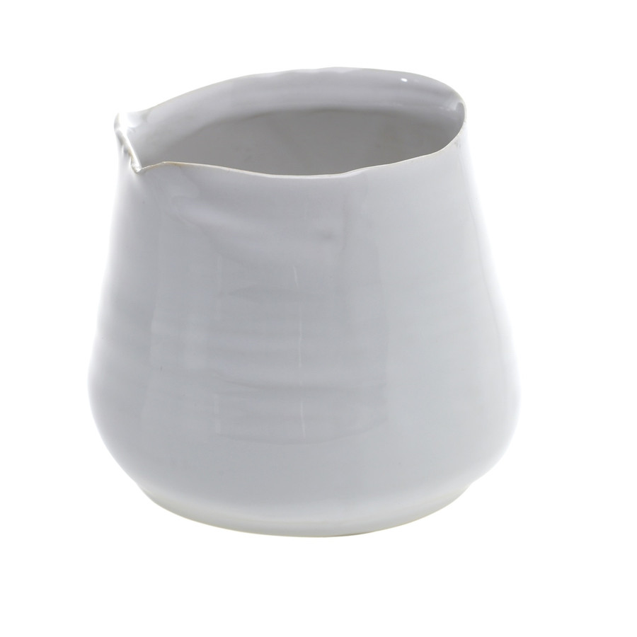 3.25in Wide Tegan Ceramic Pot - White