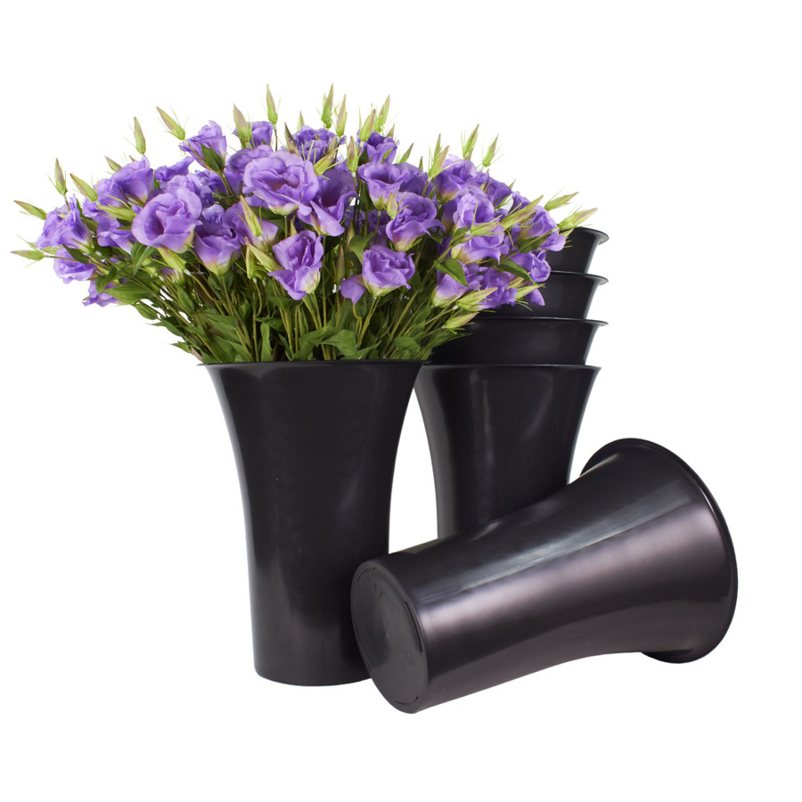 16in Tall Floral Storage Refrigerator Bucket - Black