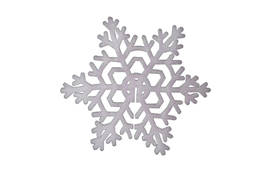 21.5in Foam 3D Snowflake with Glitter Snow