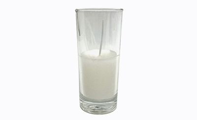 5.5in Elite Glass Filled Votive - White